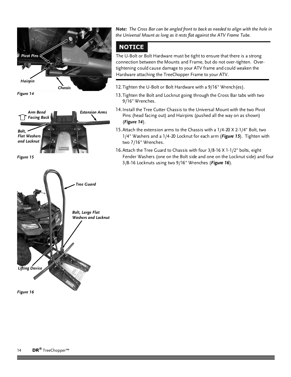 DR Power TreeChopper User Manual | Page 14 / 32
