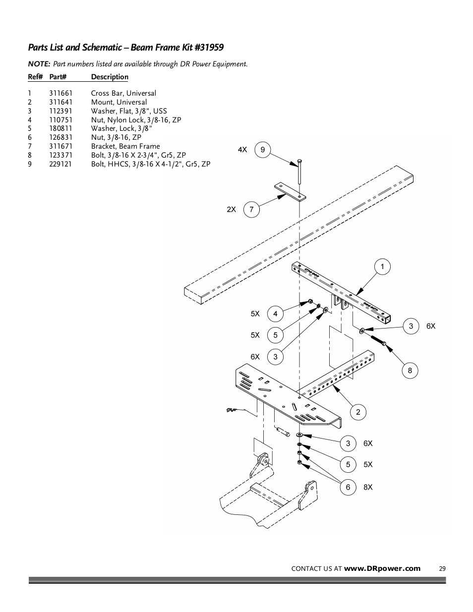 DR Power TreeChopper User Manual | Page 29 / 32