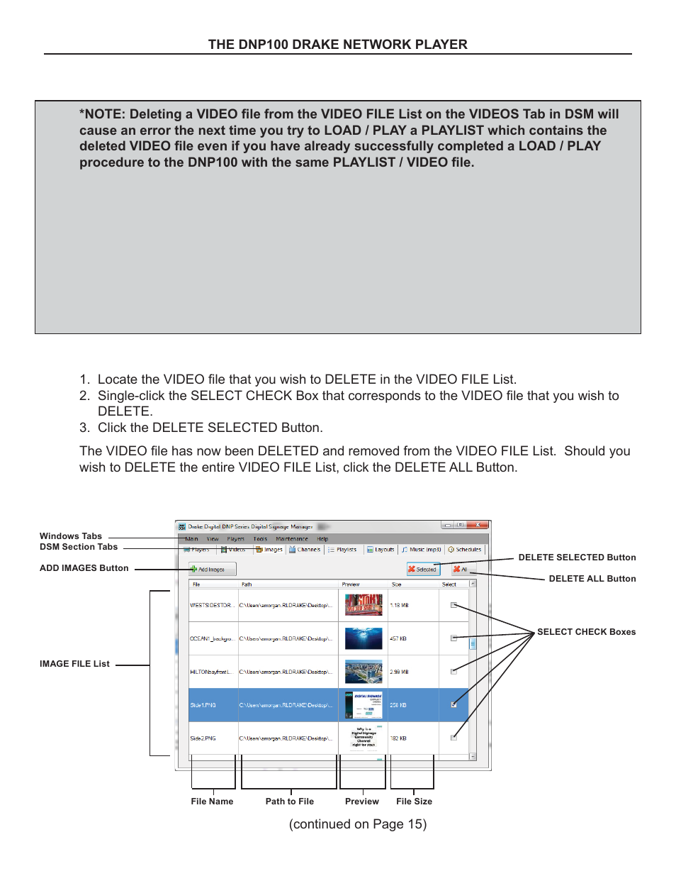 Drake DNP100 Network Media Player User Manual | Page 15 / 44
