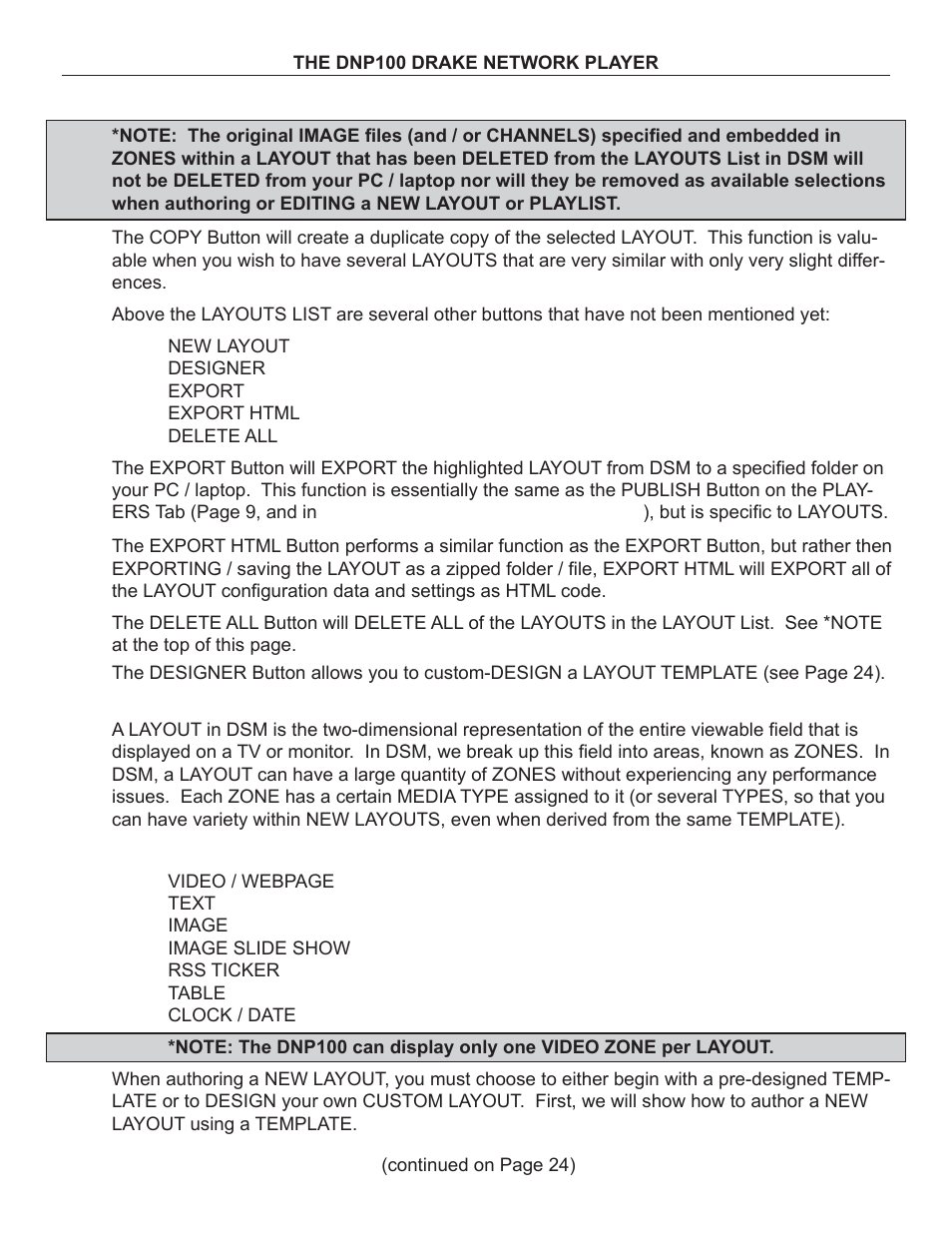 Drake DNP100 Network Media Player User Manual | Page 23 / 44