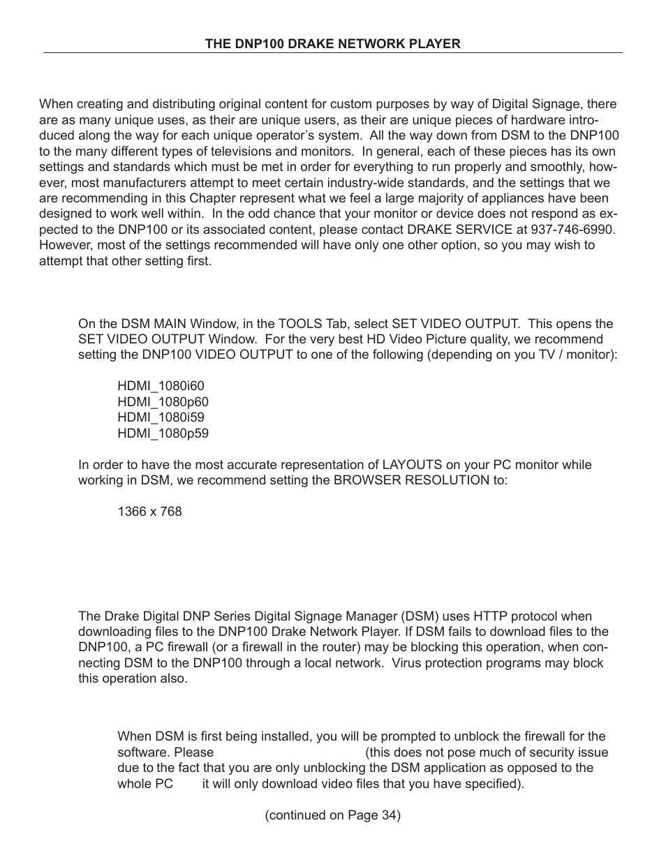 Drake DNP100 Network Media Player User Manual | Page 33 / 44