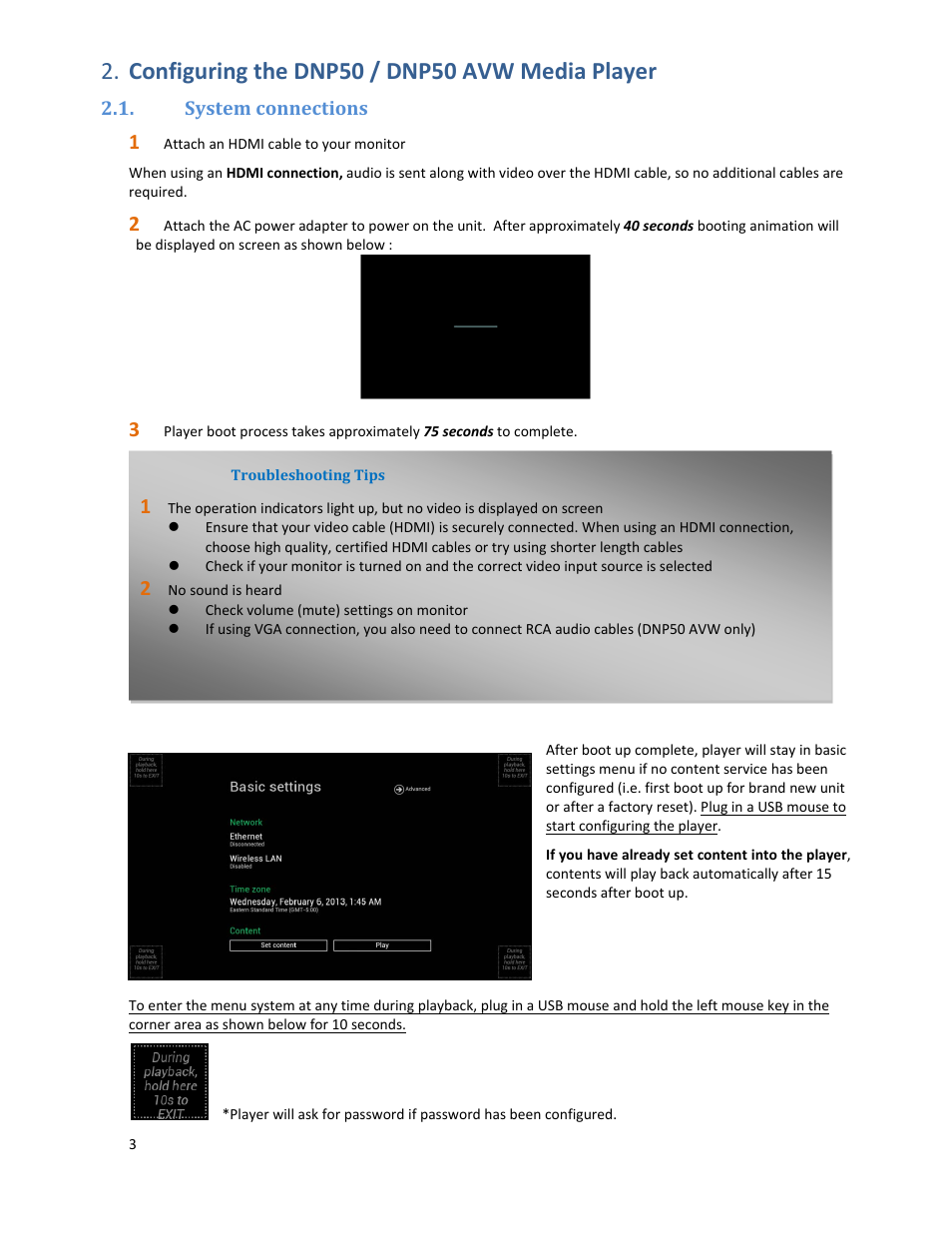 Dnp50 im v002 20140106 p5, Configuring the dnp50 / dnp50 avw media player | Drake DNP50/DNP50 AVW Network Media Player User Manual | Page 5 / 28