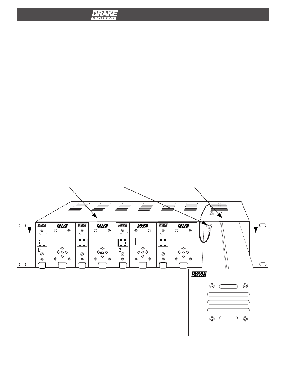 Drake DRMM12 Rack Mount User Manual | 2 pages