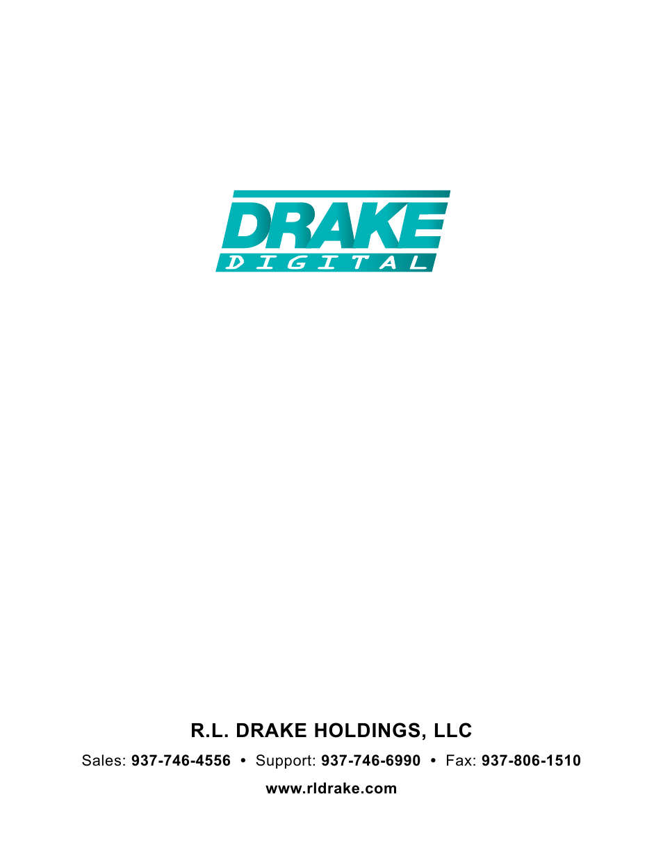 R.l. drake holdings, llc | Drake DSE2 Plus HD Encoder w/QAM Output User Manual | Page 20 / 20