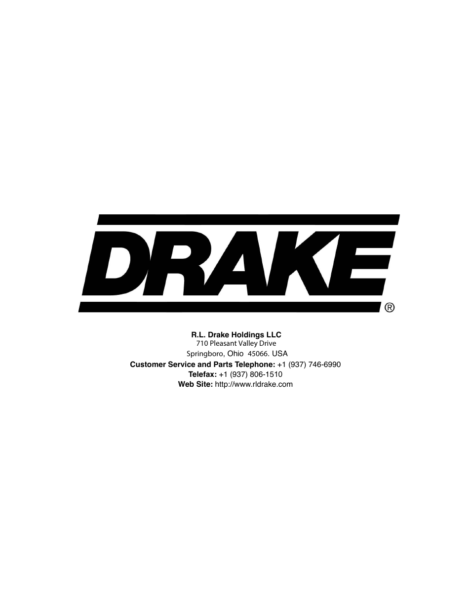 Drake DSE24 HD Video Encoder w/QAM output & CC User Manual | Page 20 / 20