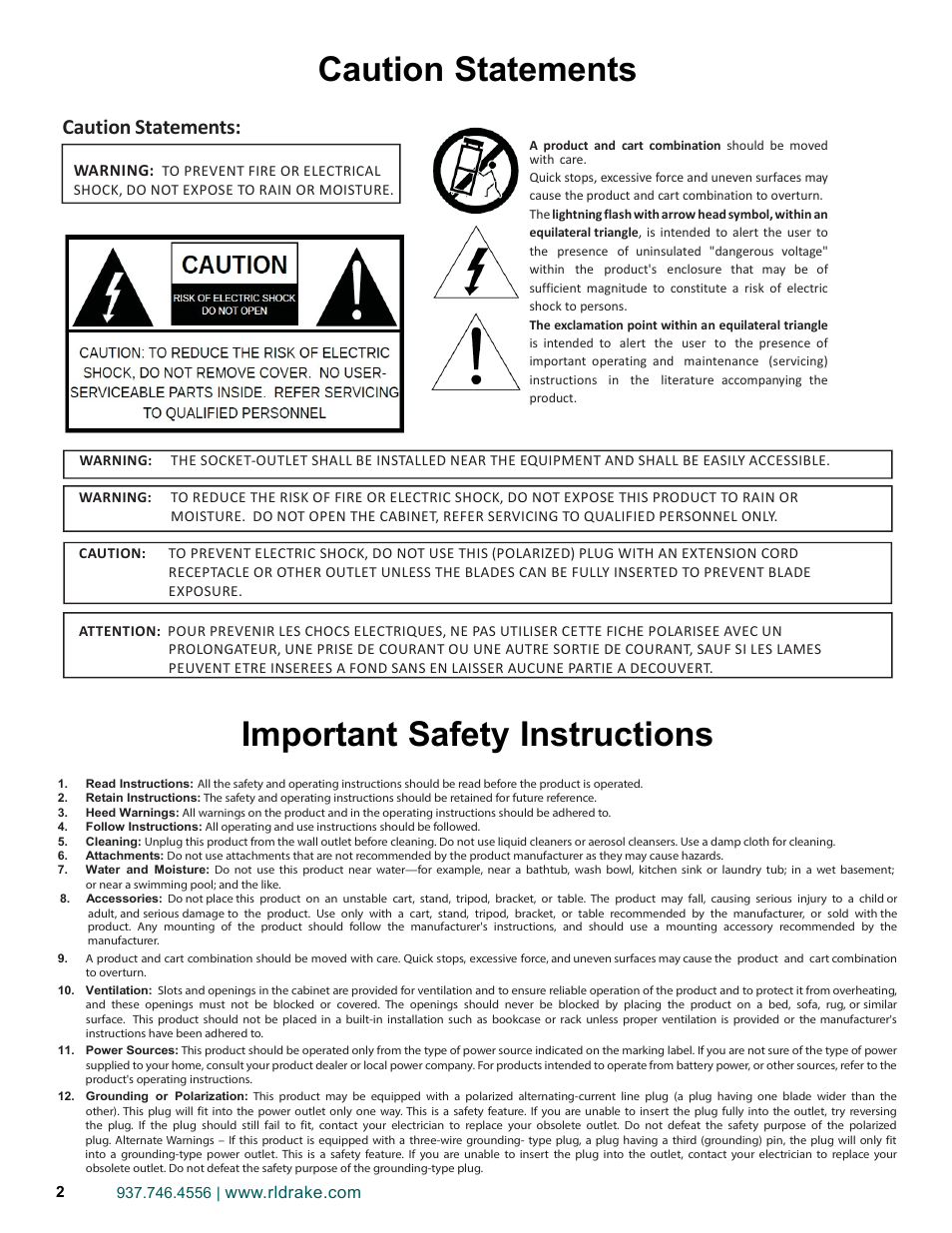 Drake DUC864A Digital Up-Converter User Manual | Page 2 / 8