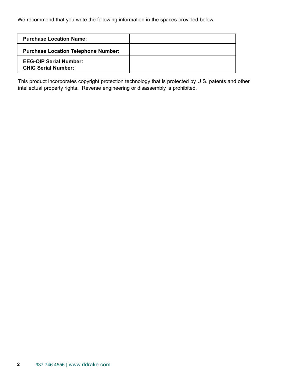 Drake EEG-QIP Enterprise Edge Guide with QAM and IP Input / CHIC Software User Manual | Page 2 / 32