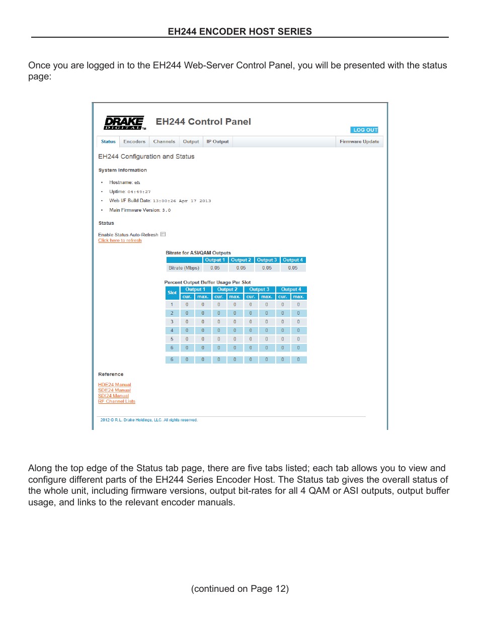 Drake EH244 SERIES User Manual | Page 11 / 20