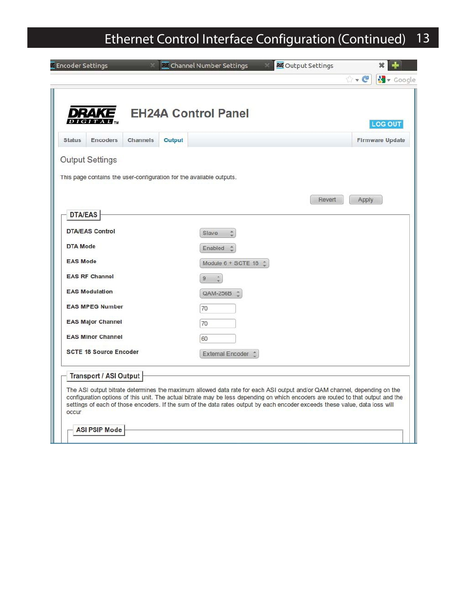 Drake EH24A/EH24A ASI User Manual | Page 13 / 26