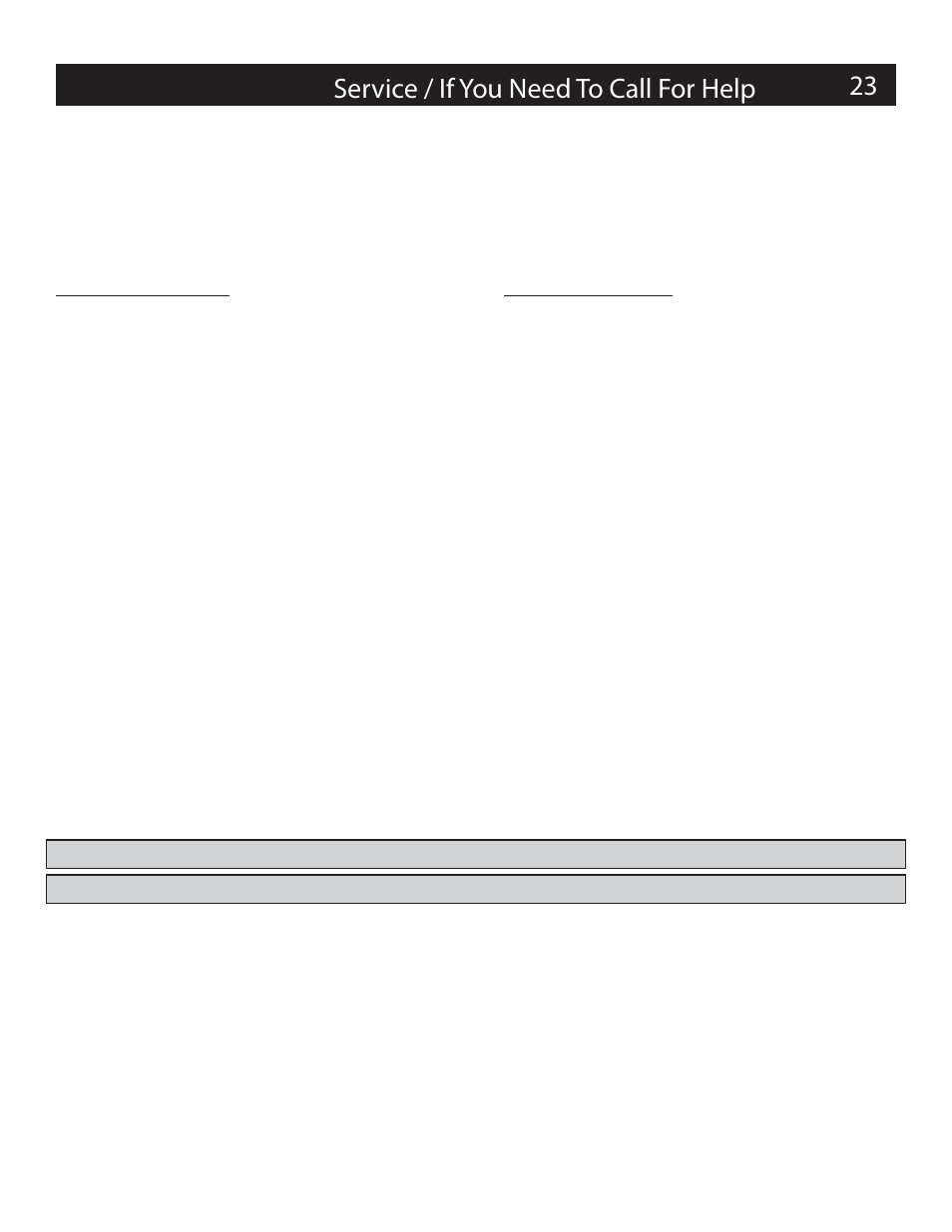 Call for help 23 | Drake EH24A/EH24A ASI User Manual | Page 23 / 26