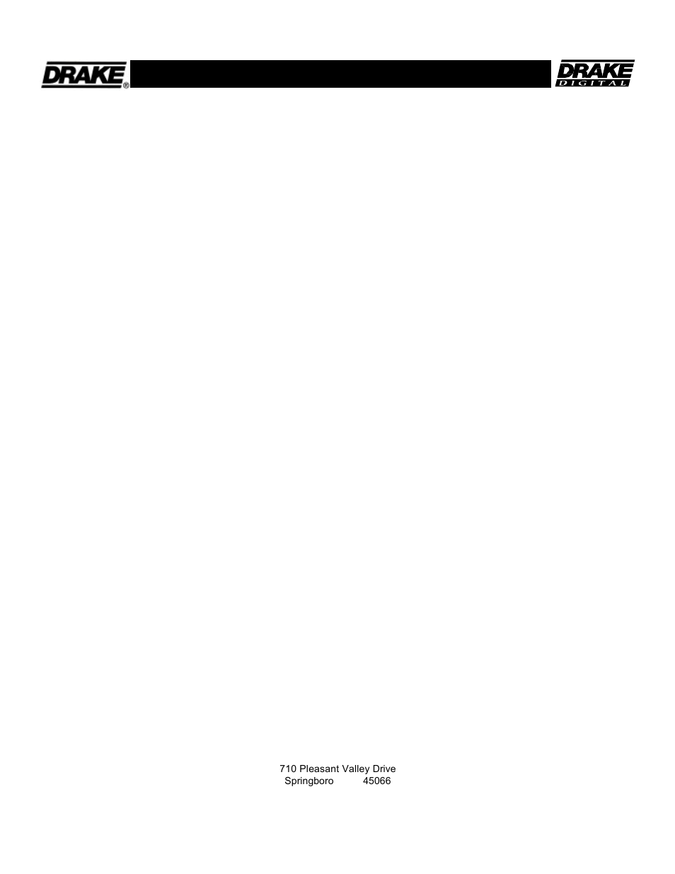 Lbs2250 l band switch, Three year limited warranty | Drake LBS2250 L Band Splitter / Combiner User Manual | Page 3 / 4