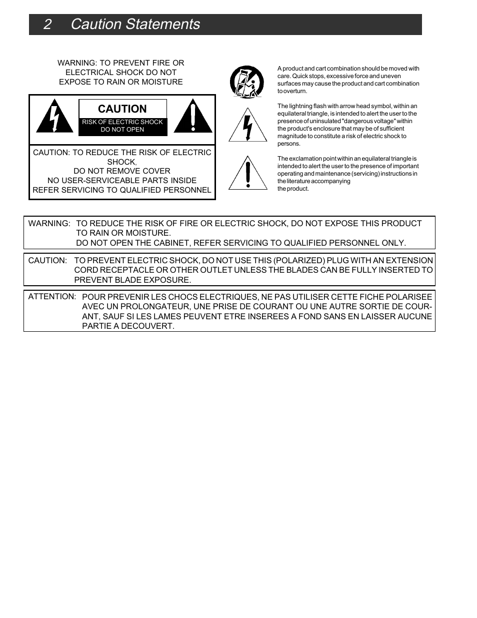 Caution statements, Caution | Drake SCTeci Ethernet Controller Interface User Manual | Page 2 / 15