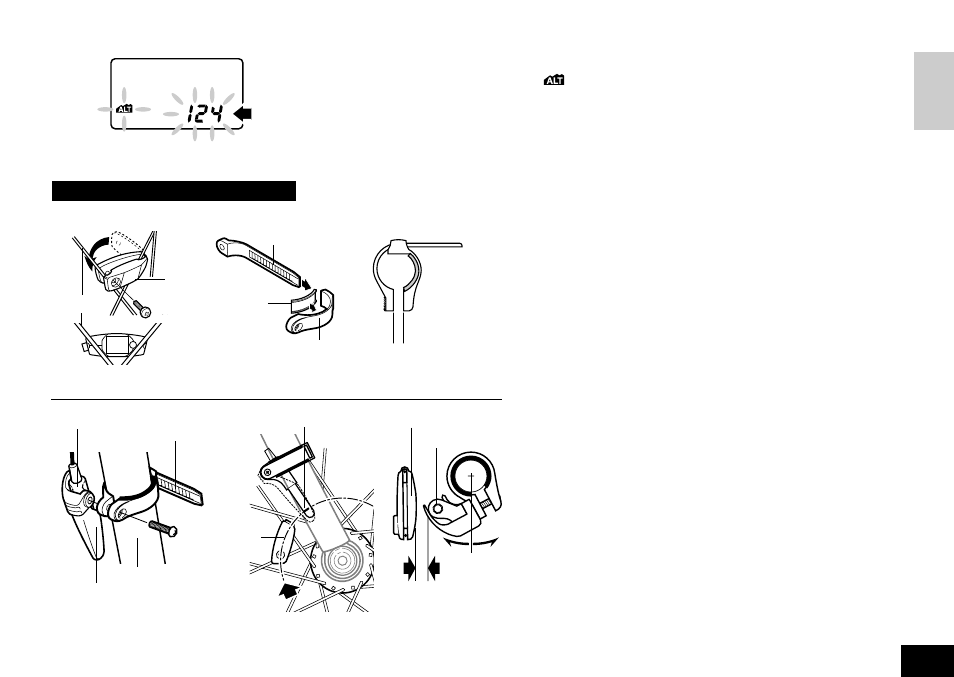 How to use as a cyclocomputer, Mounting to bicycle | CatEye CC-AT100 User Manual | Page 11 / 20