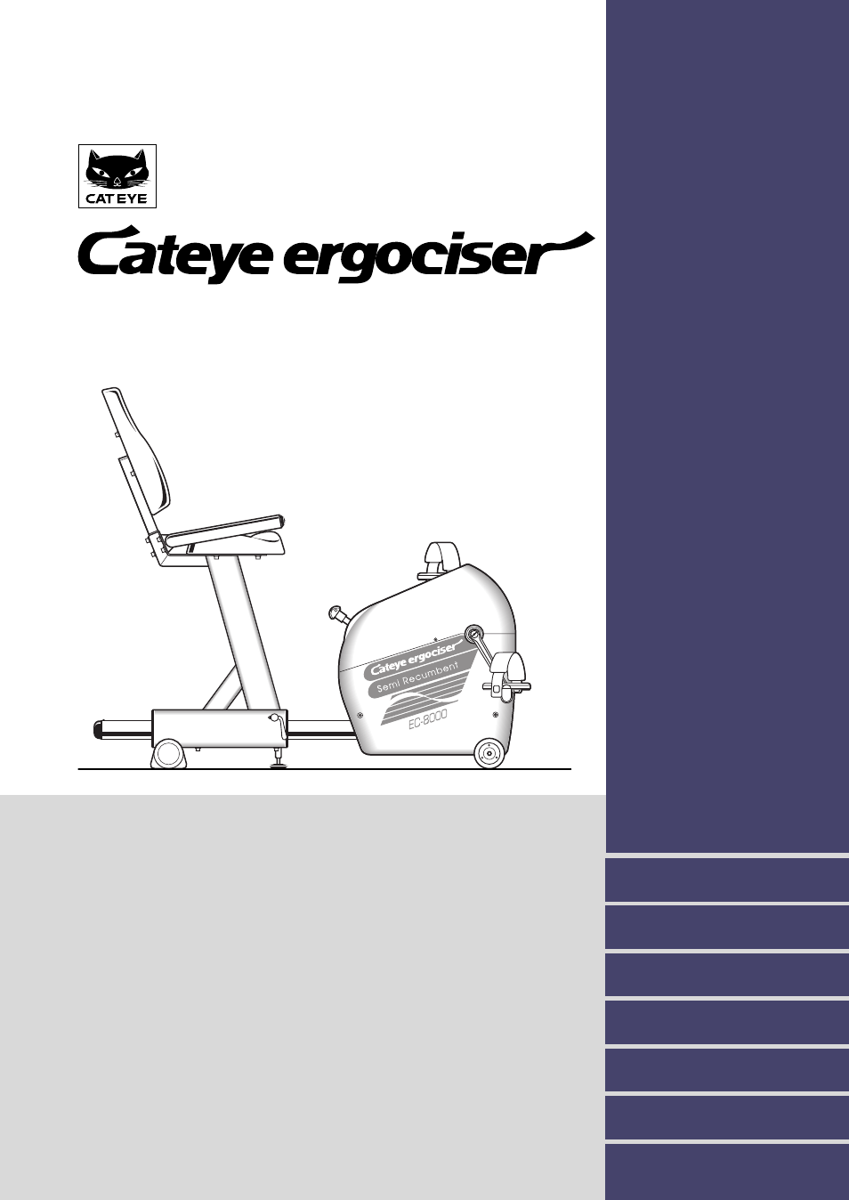 CatEye EC-8OOOU User Manual | 12 pages