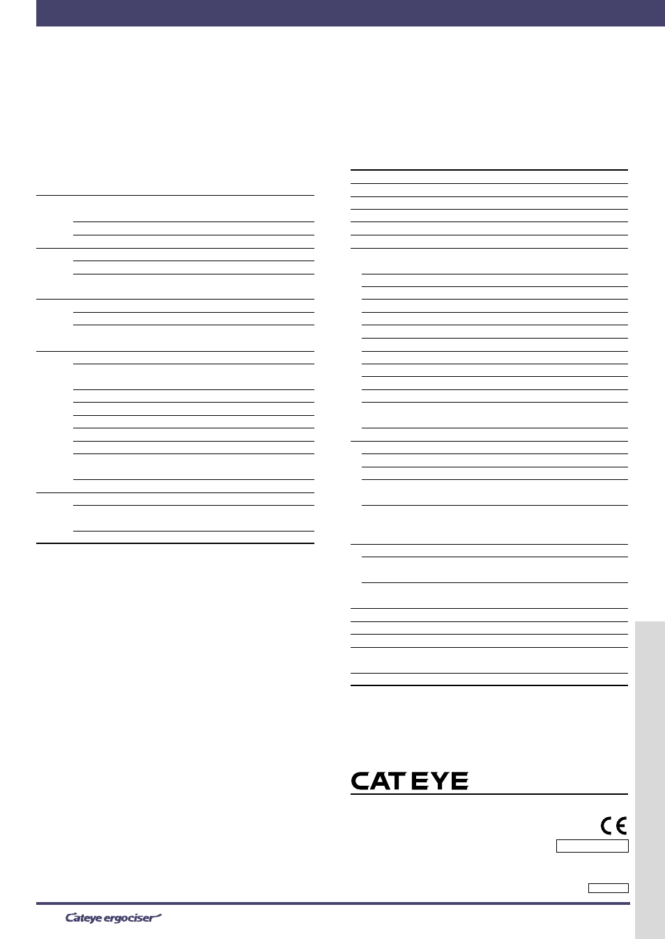 Troubleshooting, Co.,ltd, Checking the problem first | Limited warranty, Specifications | CatEye EC-8OOOU User Manual | Page 12 / 12