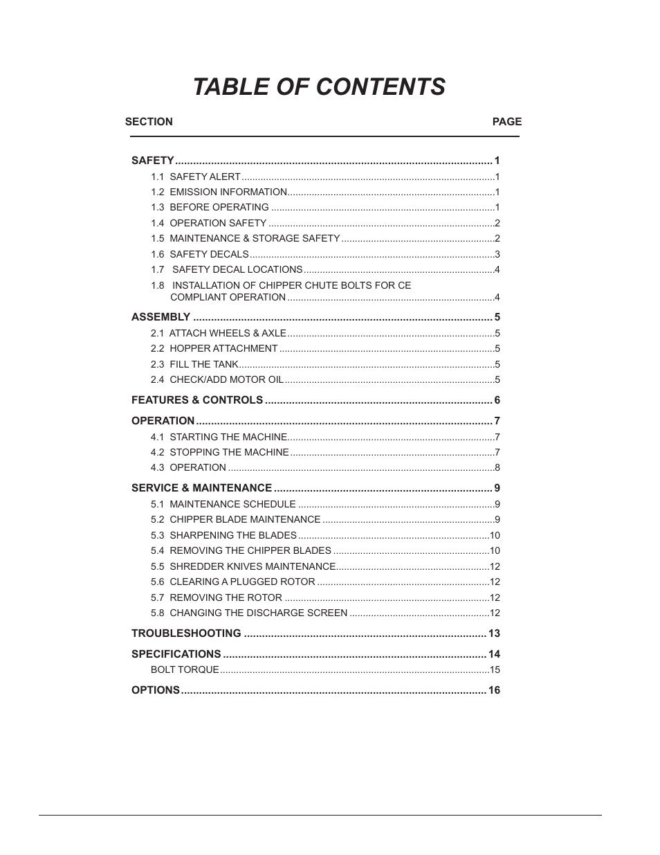 Echo Bear Cat SC2170 User Manual | Page 4 / 21