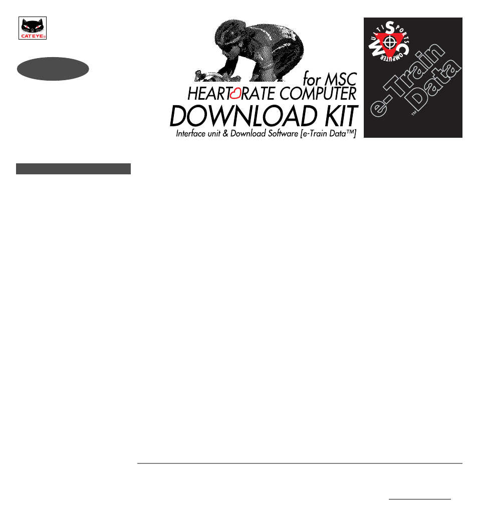 CatEye MSC Download Kit User Manual | 37 pages