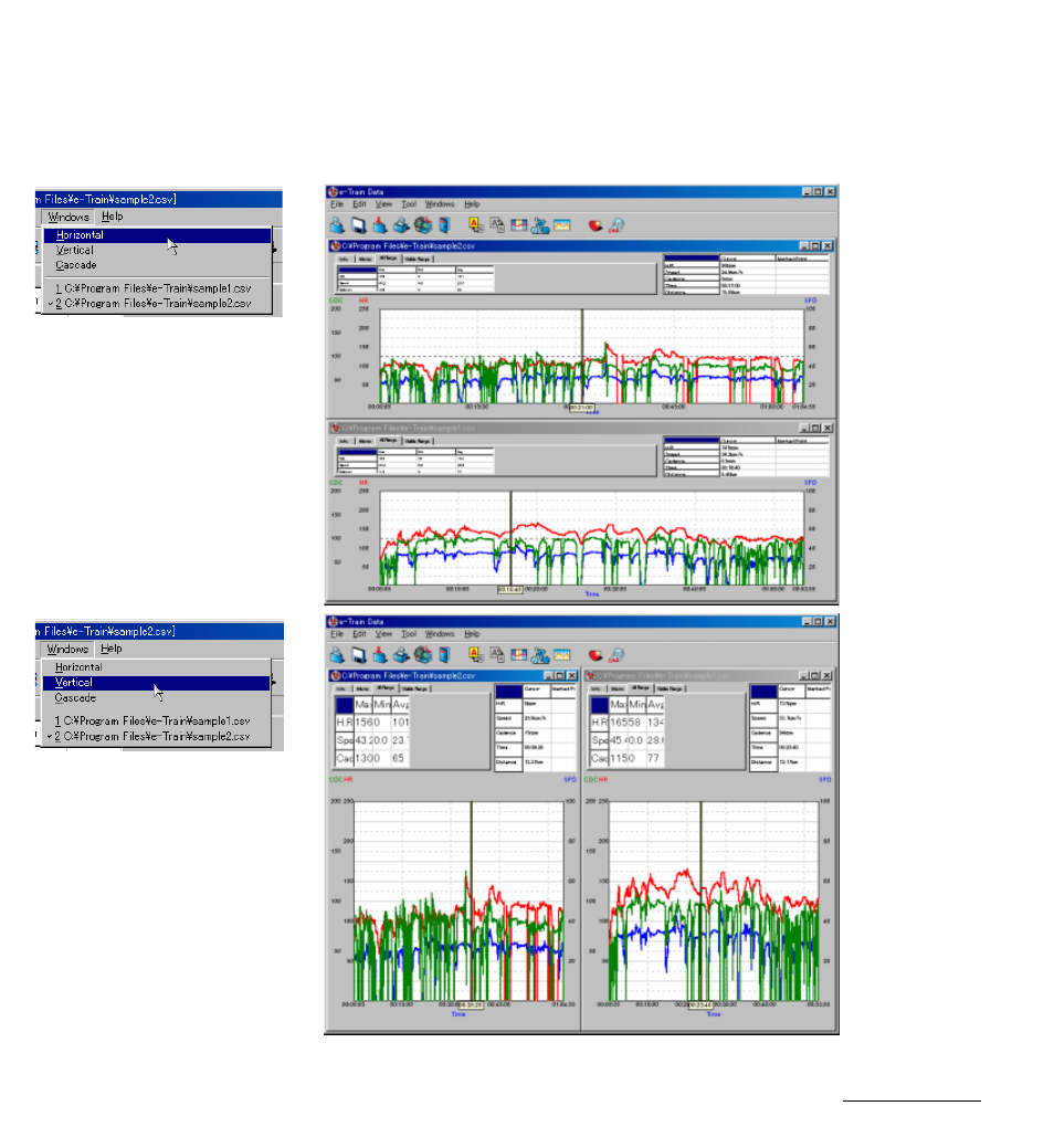 Viewing more than two files on the screen | CatEye MSC Download Kit User Manual | Page 25 / 37