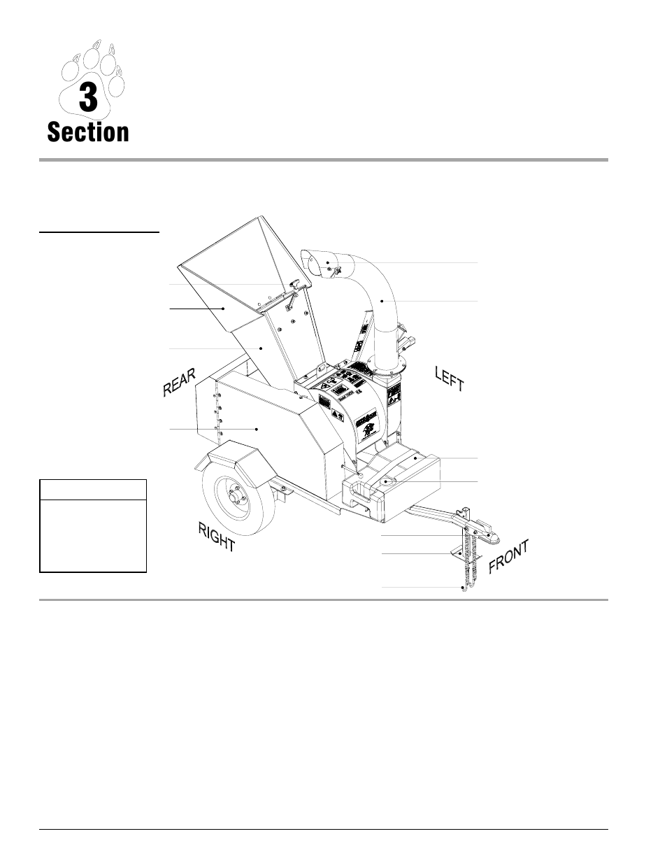 3features & controls, Chipping operation, Shredding operation | Echo Bear Cat 73554 User Manual | Page 17 / 41