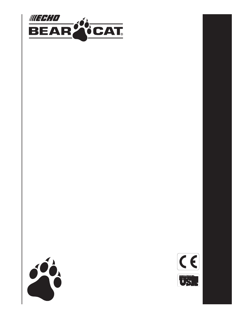 Chipeadoras/ trituradoras de 3 pulgas | Echo Bear Cat 70580 v.1 User Manual | Page 29 / 86