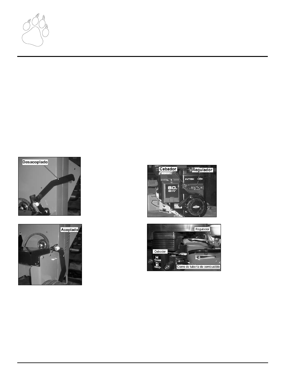 Características y controles, Sección | Echo Bear Cat 70580 v.1 User Manual | Page 42 / 86
