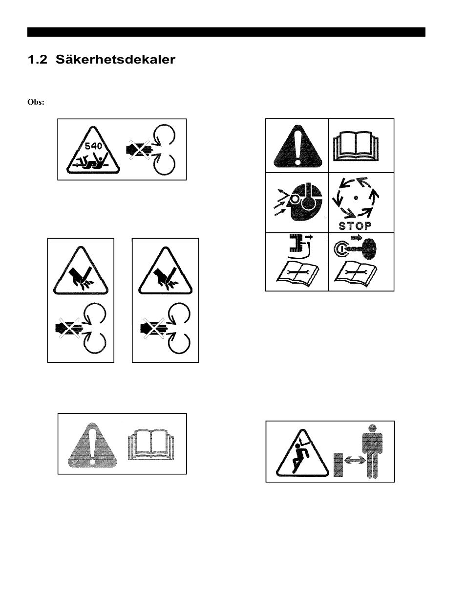 2 säkerhetsdekaler | Echo Bear Cat 70554S User Manual | Page 107 / 125