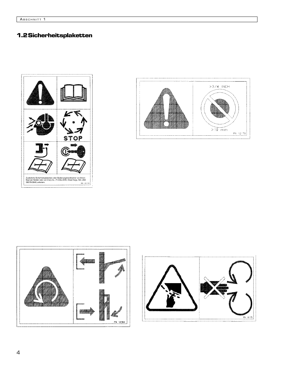 2 sicherheitsplaketten | Echo Bear Cat 70580S User Manual | Page 39 / 103