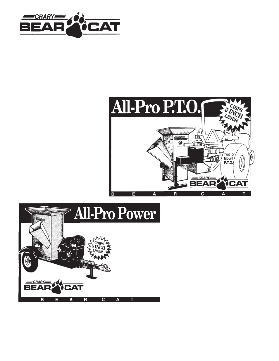 Echo Bear Cat 70520 User Manual | 21 pages