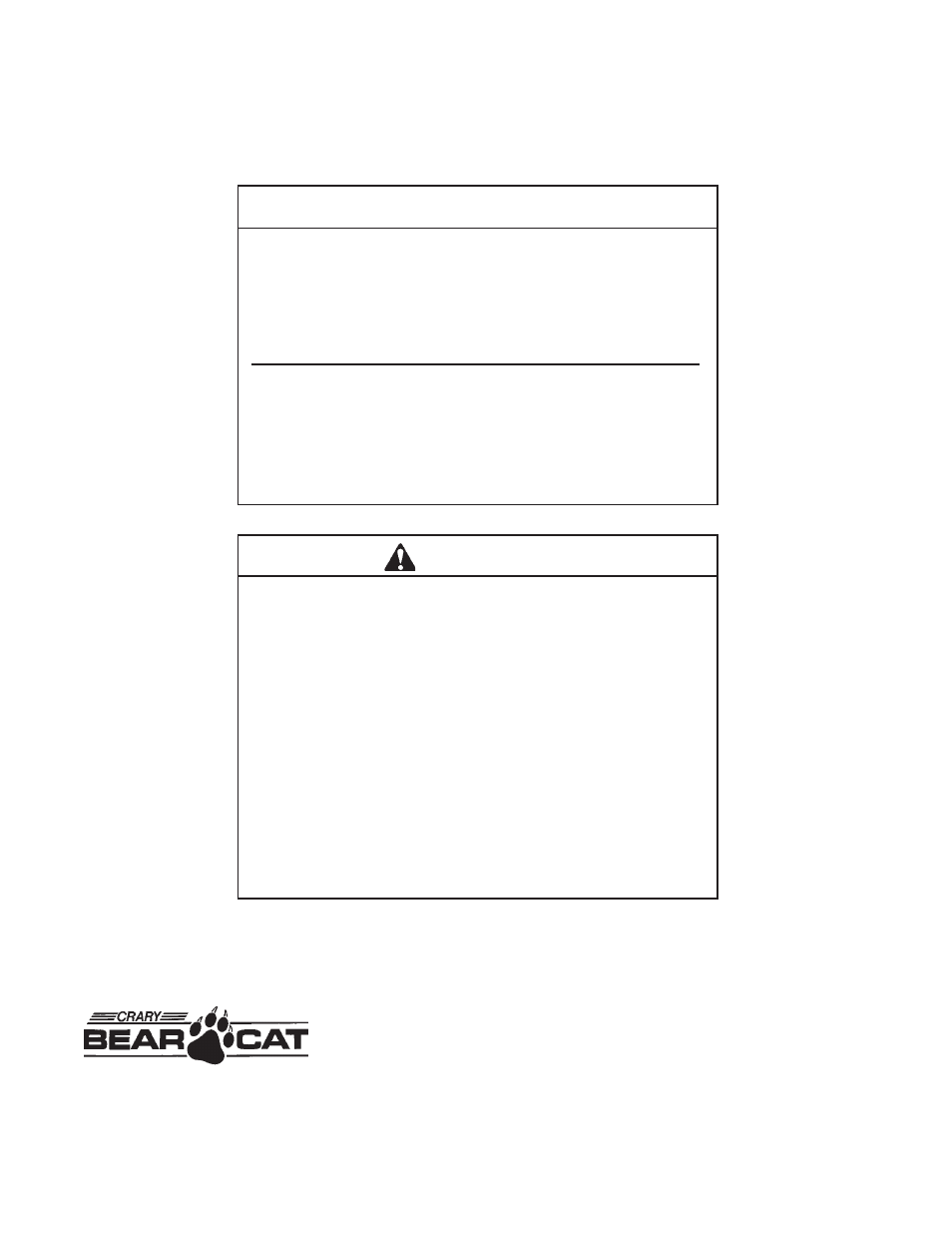 Health warning, Warning | Echo Bear Cat 70520 User Manual | Page 21 / 21