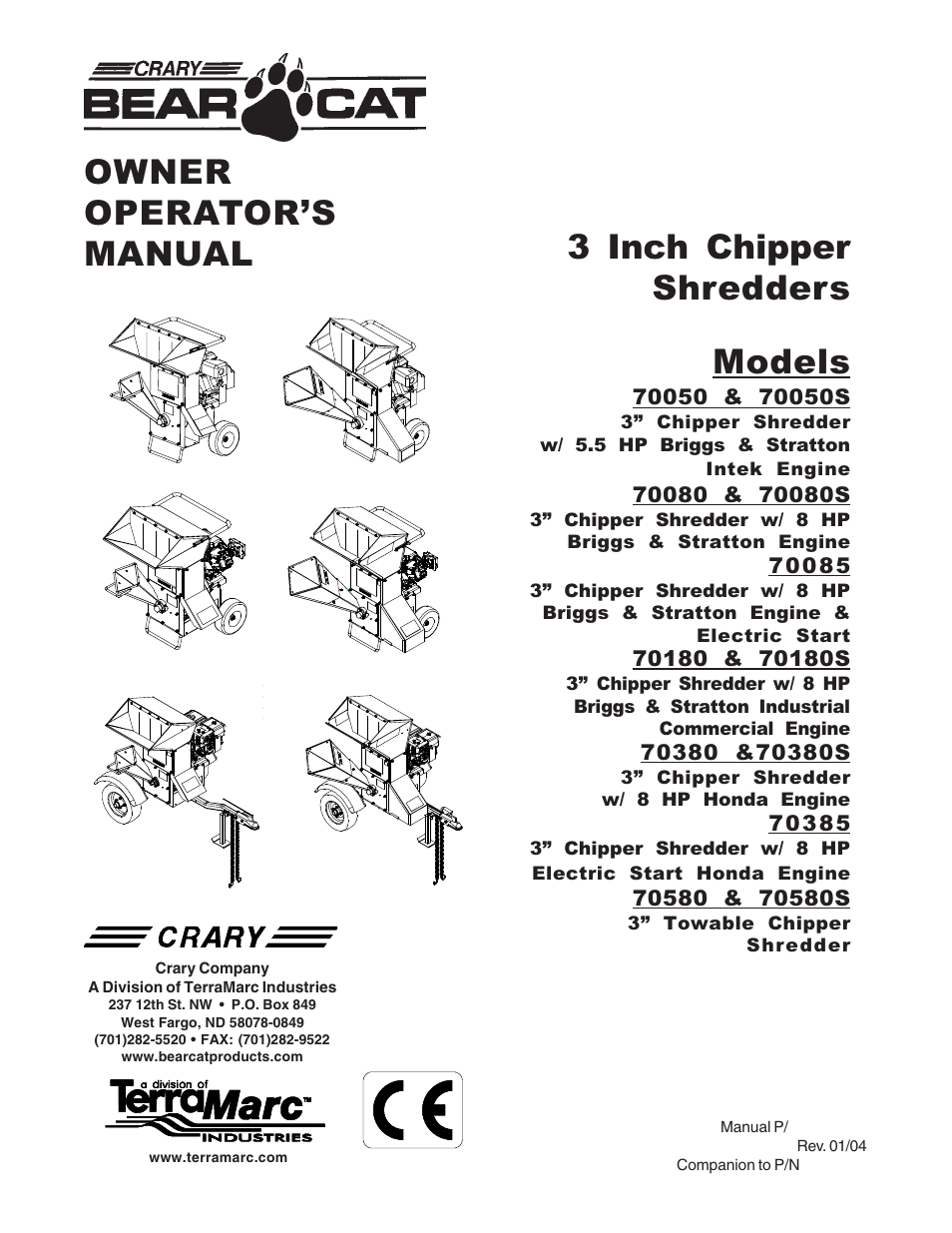 Echo Bear Cat 70385 User Manual | 52 pages