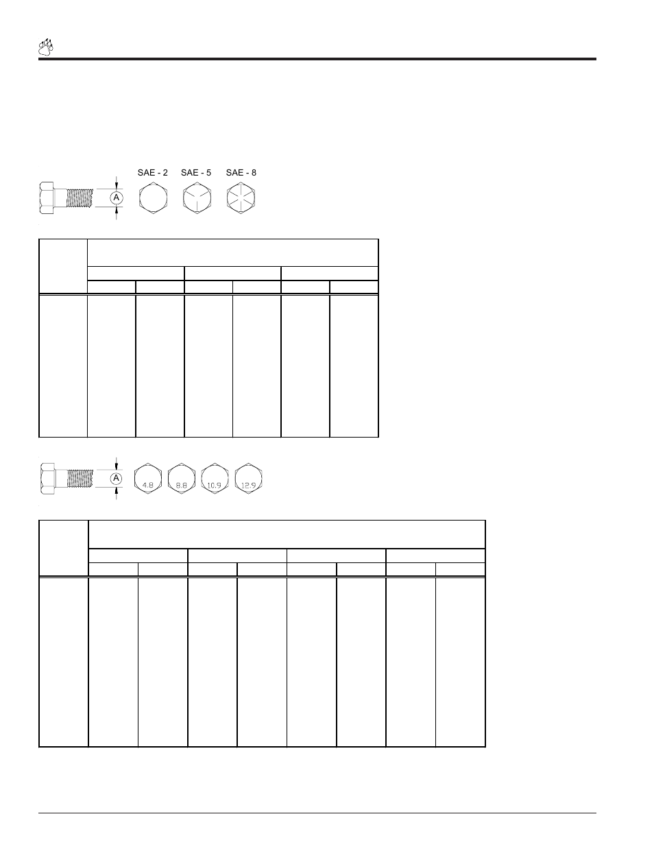 Bolt torque | Echo Bear Cat 70385 User Manual | Page 50 / 52