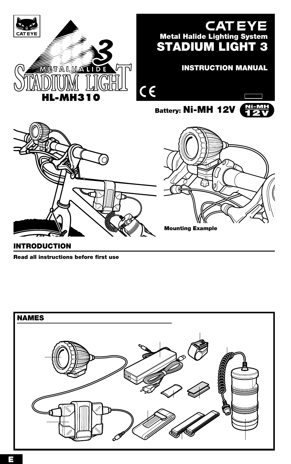 CatEye HL-MH310 User Manual | 4 pages