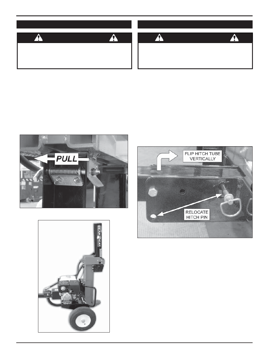 Warning | Echo Bear Cat LS27270T User Manual | Page 16 / 24