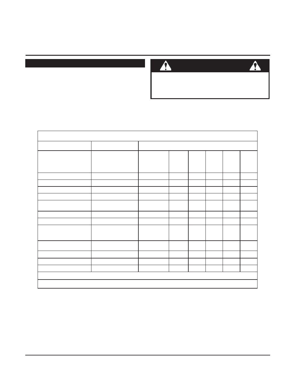 Service & maintenance 5, Warning, Service and maintenance schedule | Echo Bear Cat LS27270T User Manual | Page 17 / 24