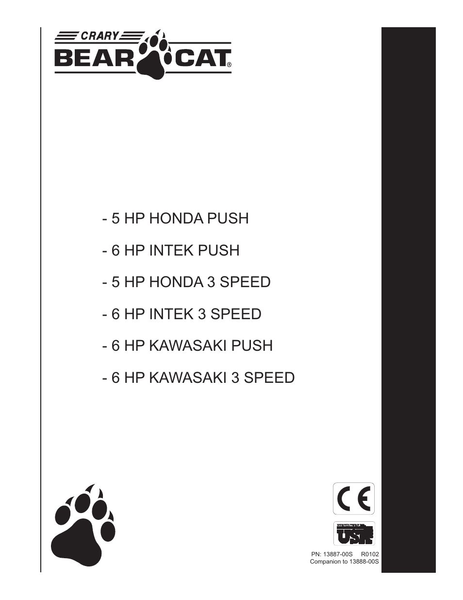 Echo Bear Cat 75360 2002 User Manual | 28 pages