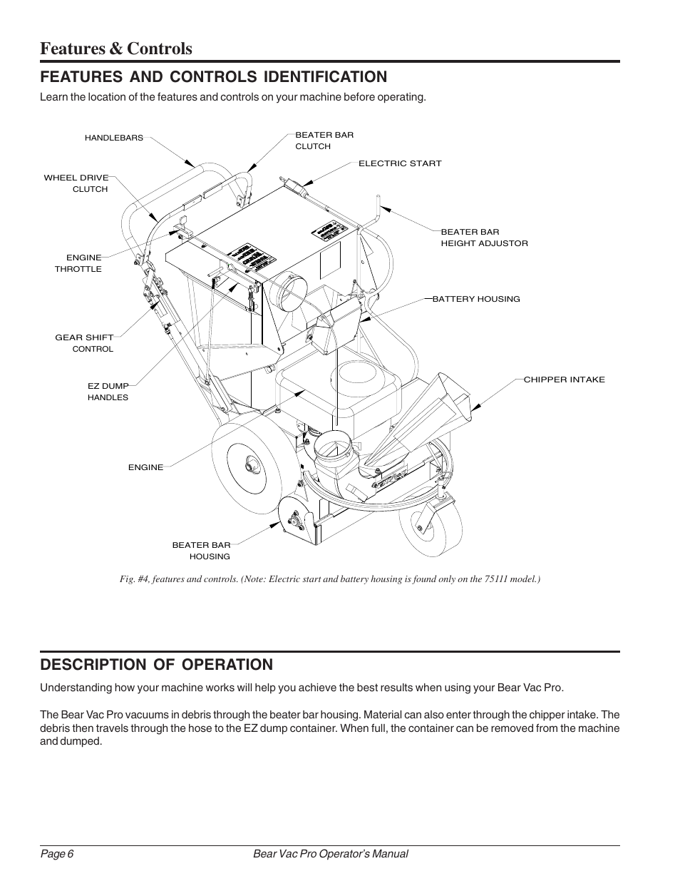 Features & controls | Echo Bear Cat 75111 User Manual | Page 12 / 27