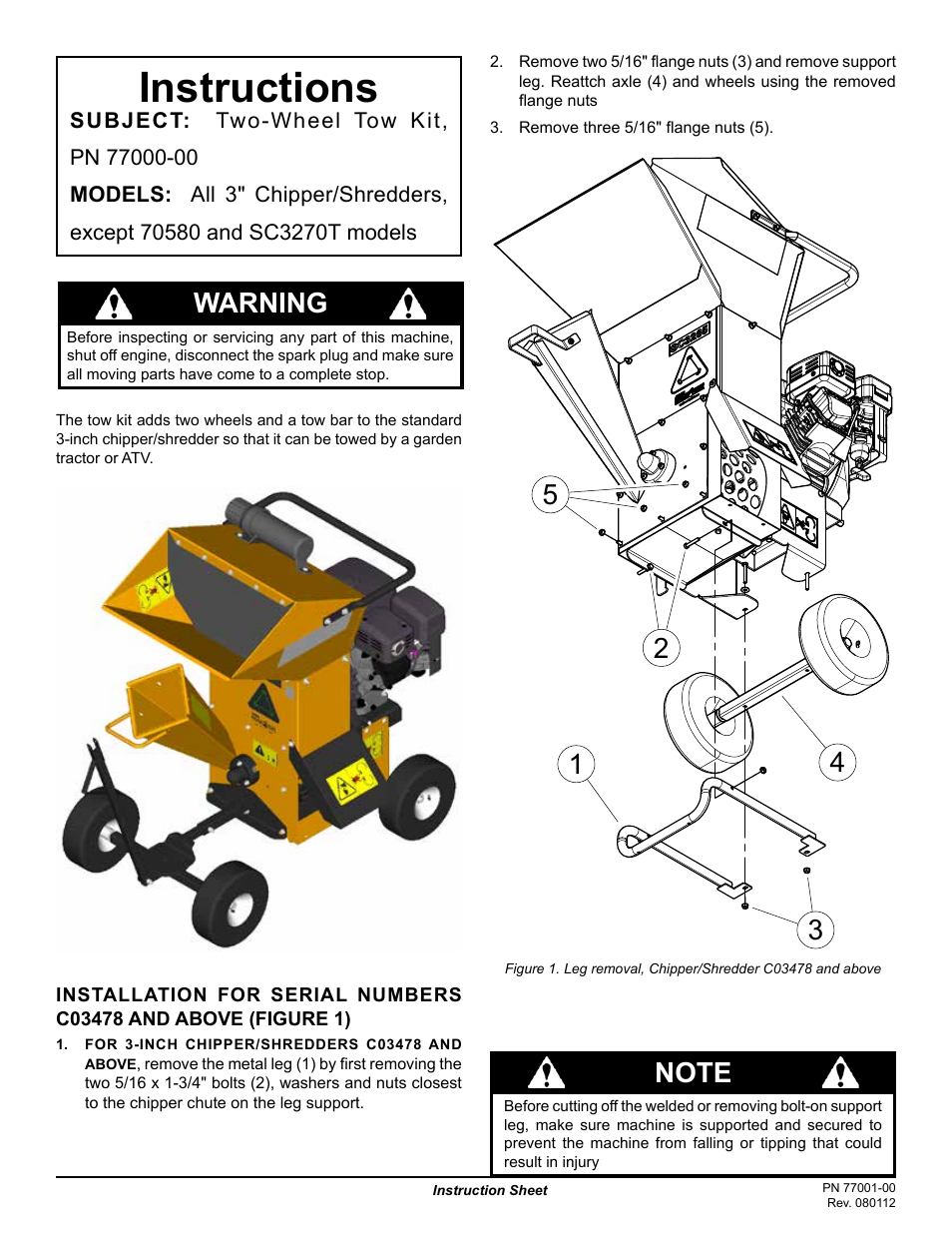 Echo Bear Cat 77000-00 User Manual | 2 pages