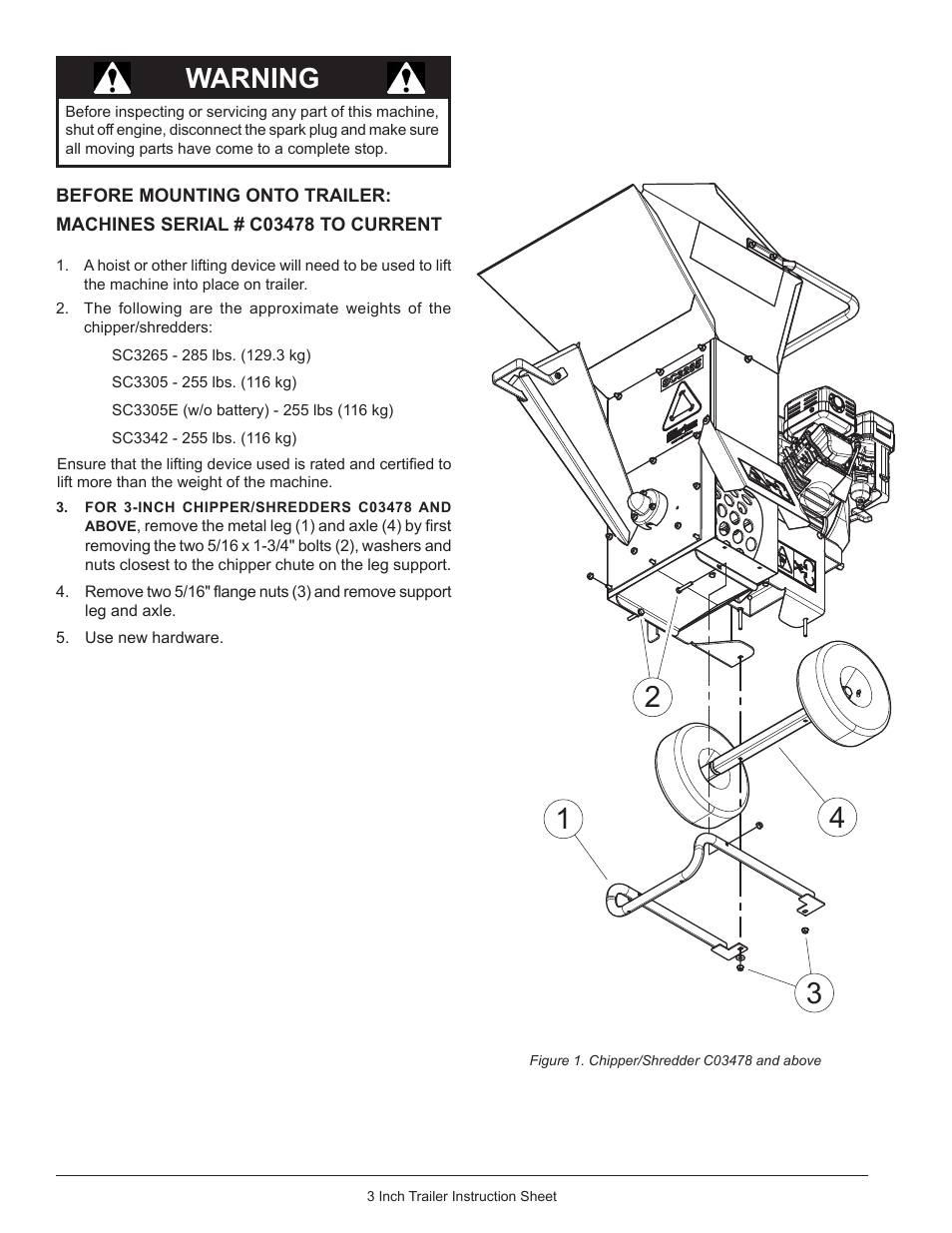 Warning | Echo Bear Cat 77353-00 User Manual | Page 2 / 8