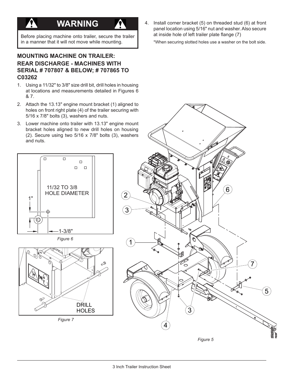 Warning | Echo Bear Cat 77353-00 User Manual | Page 6 / 8