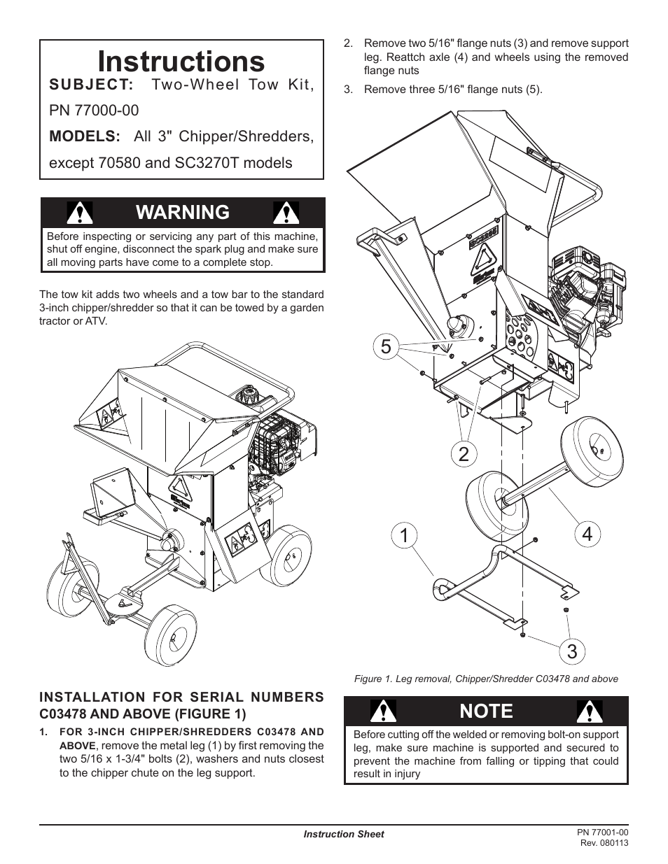 Echo Bear Cat 70580 User Manual | 2 pages