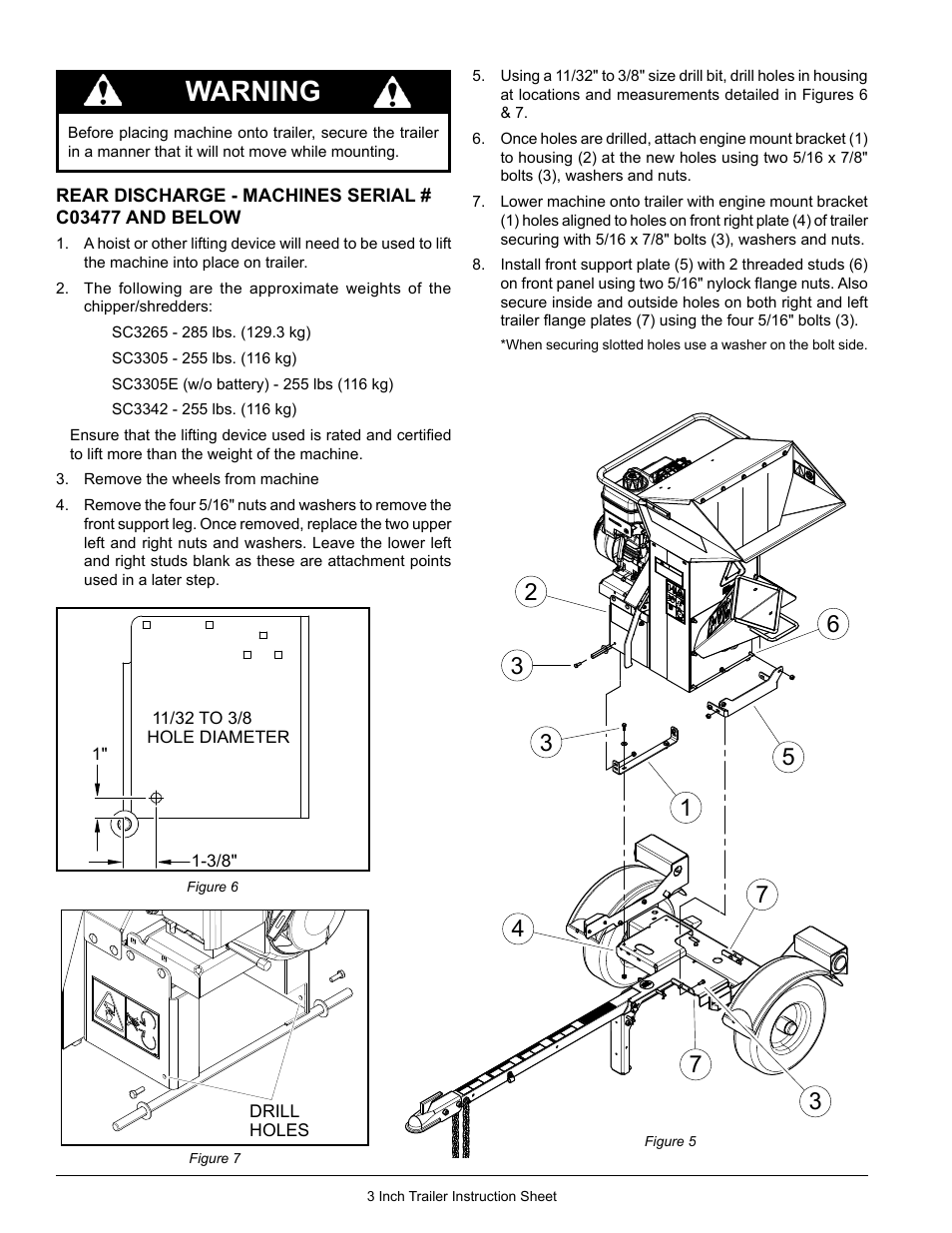 Warning | Echo Bear Cat 77353-00 User Manual | Page 4 / 10