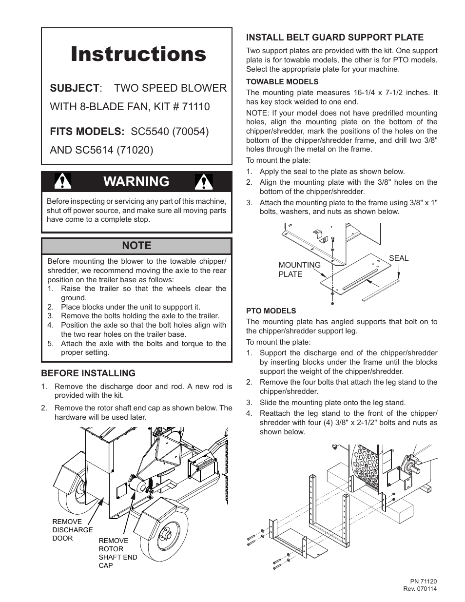 Echo Bear Cat 71110 User Manual | 16 pages