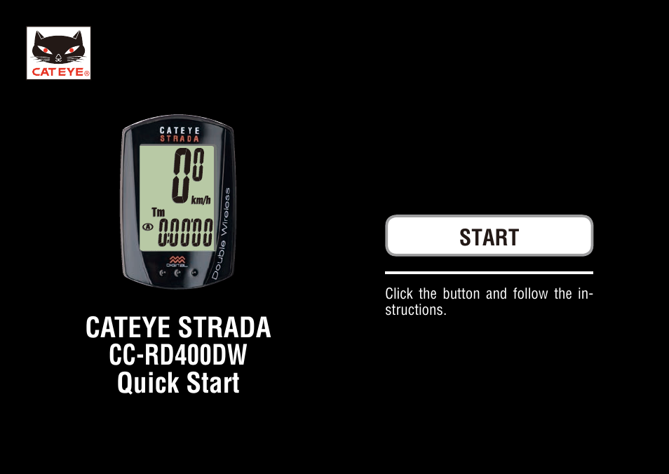 CatEye CC-RD400DW [Strada Double Wireless] User Manual | 17 pages