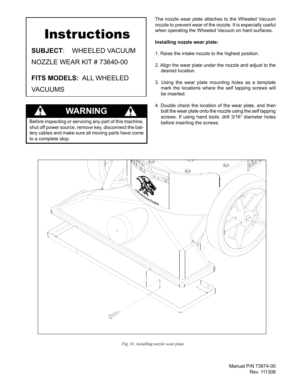 Echo Bear Cat 73640-00 User Manual | 2 pages