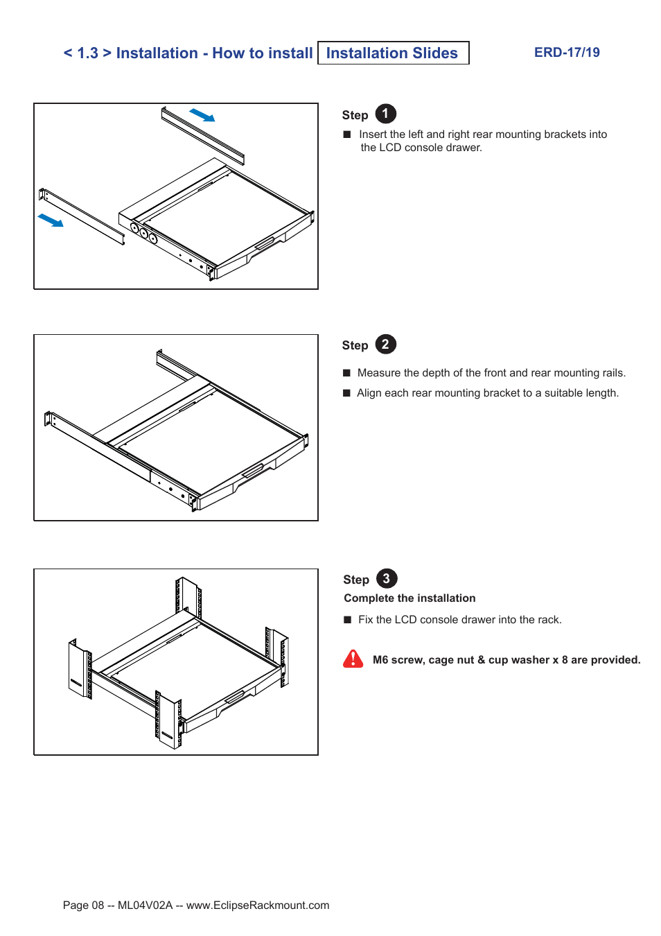 Eclipse Rackmount ERD Series User Manual | Page 8 / 18