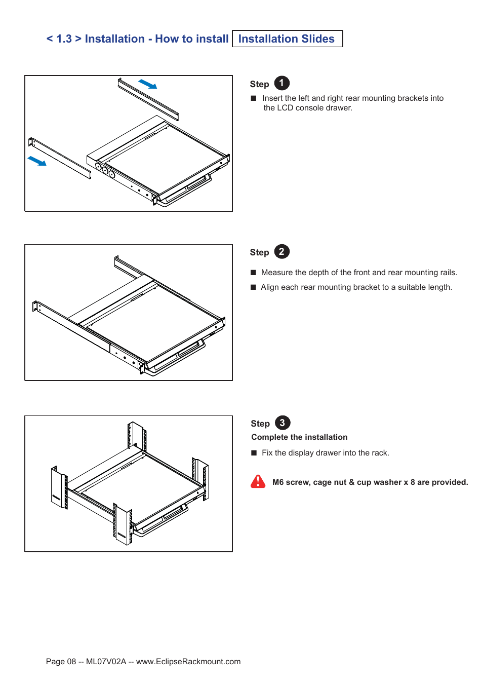 Eclipse Rackmount ERW Series User Manual | Page 8 / 21