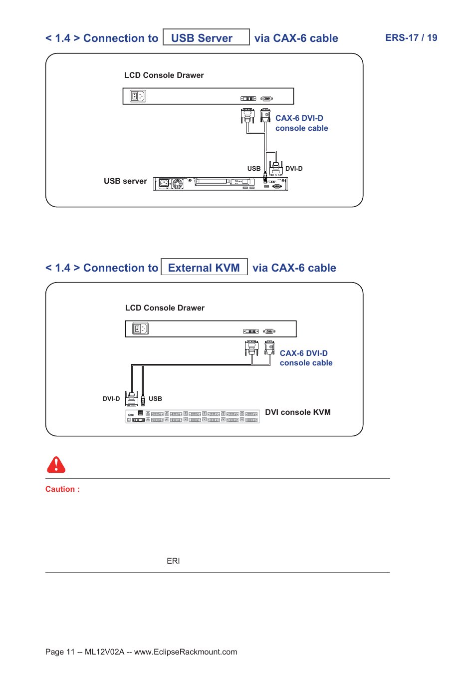 Ers-17 / 19 | Eclipse Rackmount ERS Series User Manual | Page 11 / 20