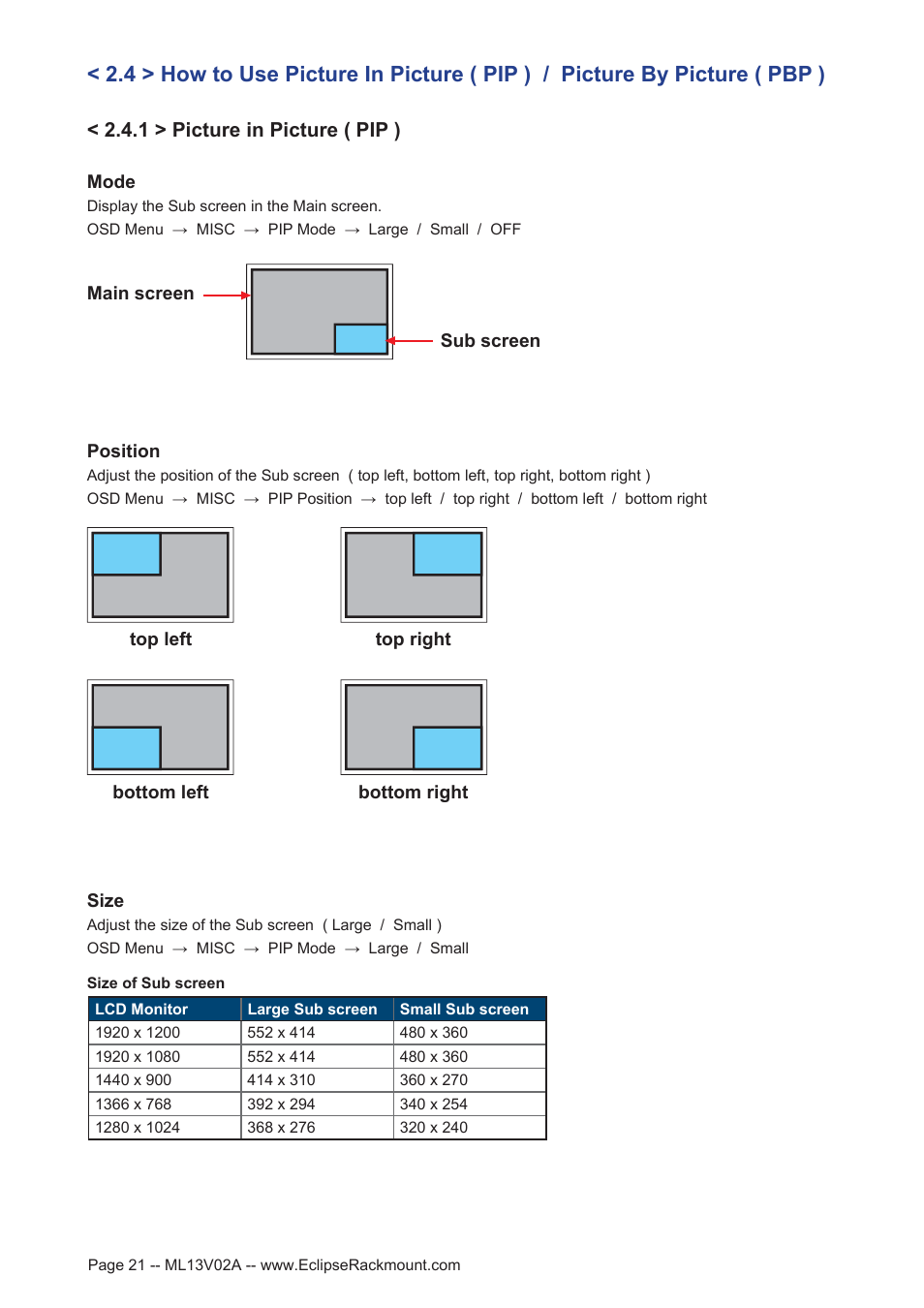 Eclipse Rackmount ERFS Series User Manual | Page 21 / 25