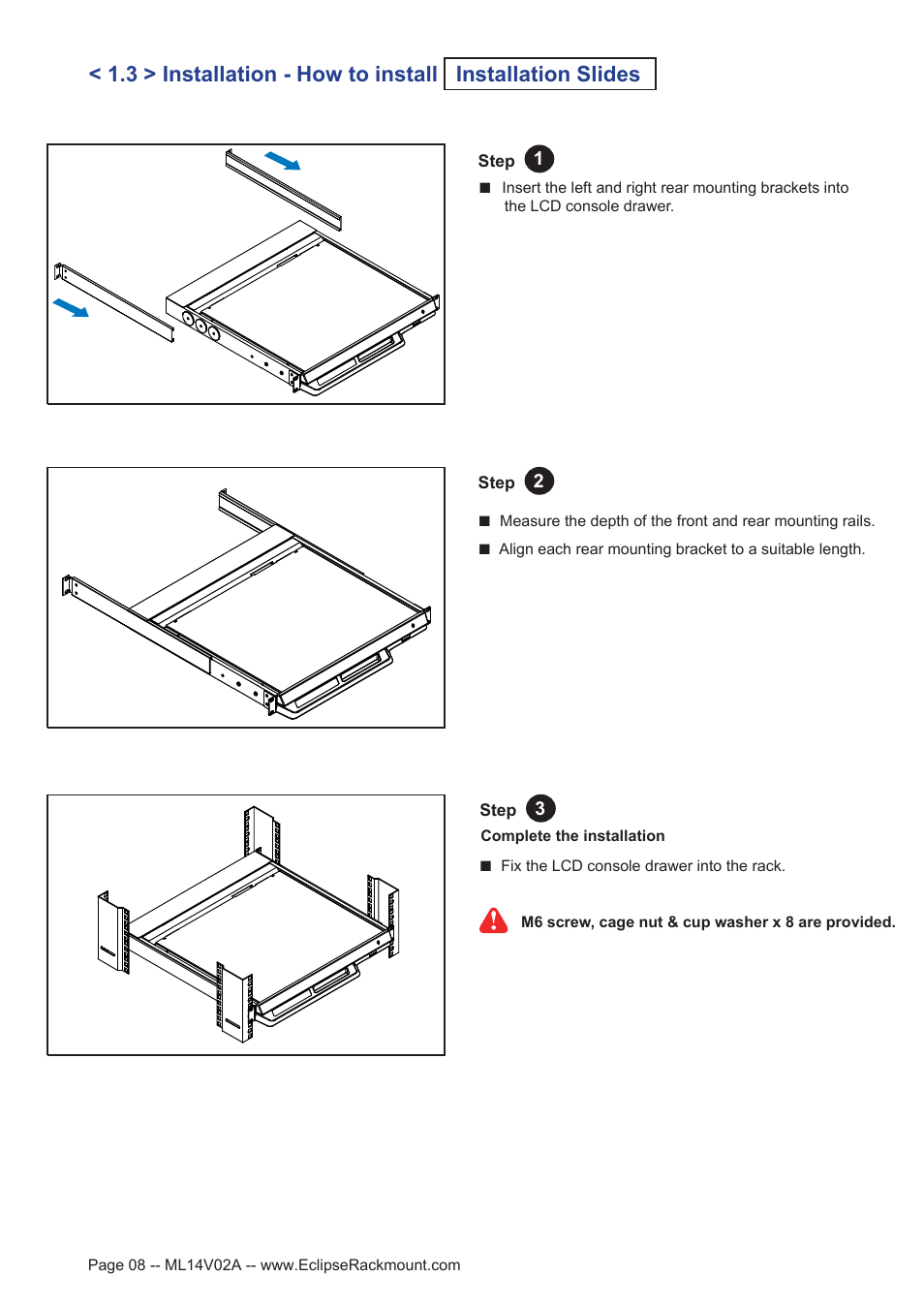 Eclipse Rackmount ERXS Series User Manual | Page 8 / 25
