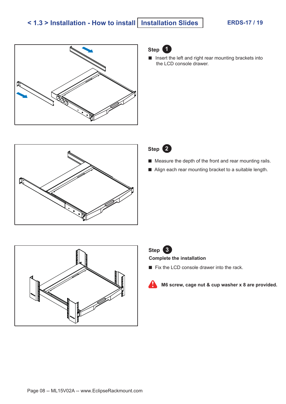 Eclipse Rackmount ERDS Series User Manual | Page 8 / 19